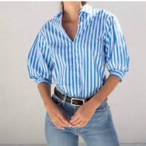 AYR Capeside top in Athens blue